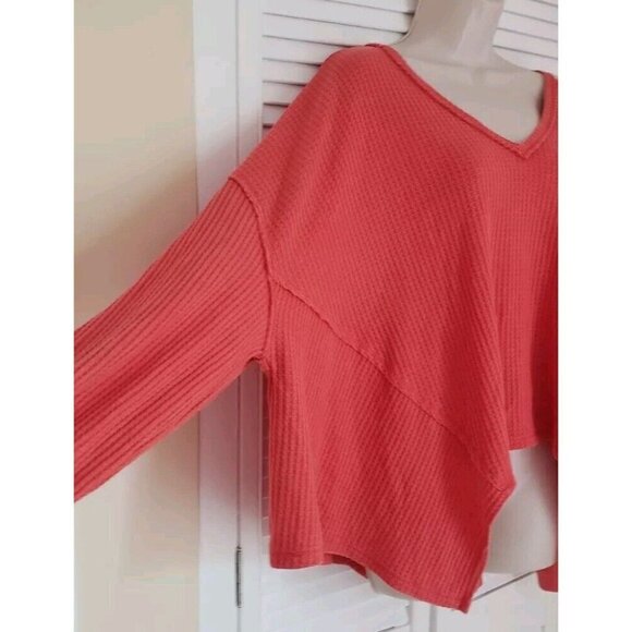 NEW WE THE FREE CORALINE THERMAL AUTUMN GLAZE TOP SZ MEDIUM - Picture 7 of 12